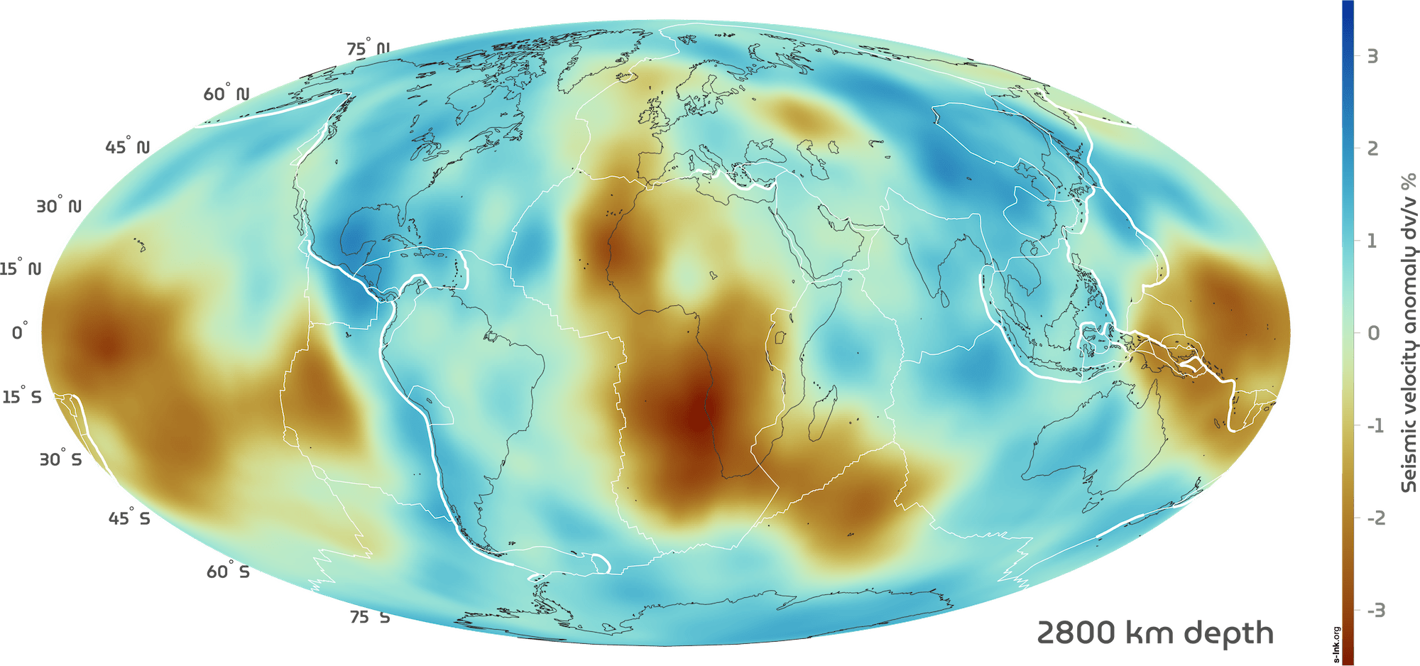 Seismic Mantle Tomography Maps Accessible Science Graphics Collection